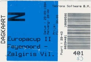Toegangskaart Feyenoord – Zalgiris Vilnius
