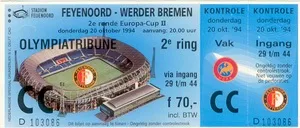 Toegangskaart Feyenoord – Werder Bremen
