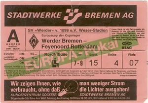 Toegangskaart Werder Bremen – Feyenoord