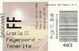 Toegangskaart Feyenoord – Tenerife