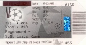 Toegangskaart Feyenoord – Lazio Roma