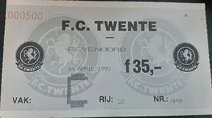 Toegangskaart FC Twente – Feyenoord