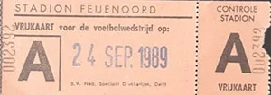 Toegangskaart Feyenoord – Willem II