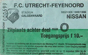 Toegangskaart FC Utrecht – Feyenoord