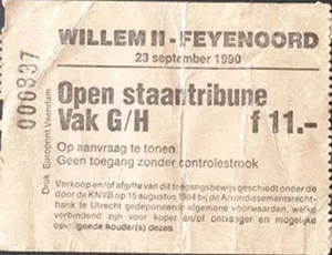 Toegangskaart Willem II – Feyenoord