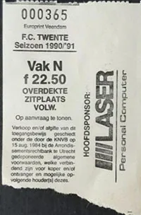 Toegangskaart FC Twente – Feyenoord