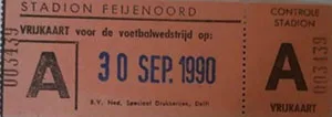 Toegangskaart Feyenoord – RKC Waalwijk