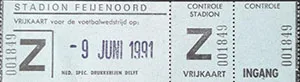Toegangskaart Feyenoord – Sparta Rotterdam
