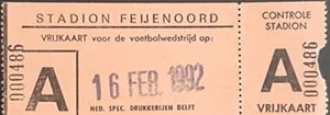 Toegangskaart Feyenoord – Vitesse