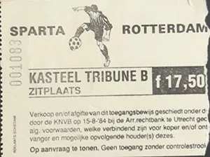 Toegangskaart Sparta Rotterdam – Feyenoord
