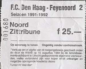 Toegangskaart ADO Den Haag – Feyenoord