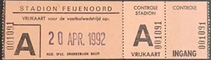 Toegangskaart Feyenoord – De Graafschap