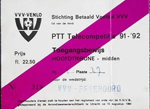 Toegangskaart VVV Venlo – Feyenoord