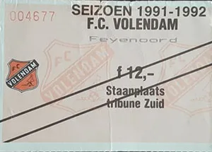 Toegangskaart FC Volendam – Feyenoord