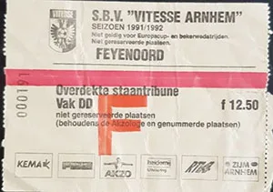 Toegangskaart Vitesse – Feyenoord