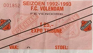 Toegangskaart FC Volendam – Feyenoord