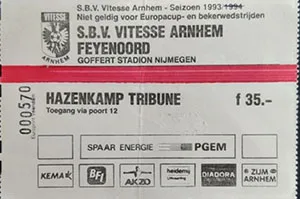 Toegangskaart Vitesse – Feyenoord