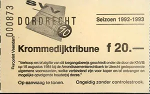 Toegangskaart SVV/Dordrecht'90 – Feyenoord