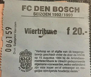 Toegangskaart FC Den Bosch – Feyenoord