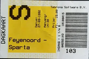 Toegangskaart Feyenoord – Sparta Rotterdam
