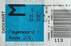Toegangskaart Feyenoord – Roda JC