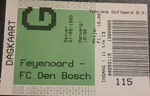 Toegangskaart Feyenoord – FC Den Bosch