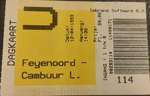 Toegangskaart Feyenoord – Cambuur