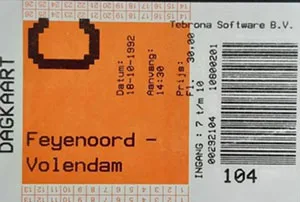 Toegangskaart Feyenoord – FC Volendam