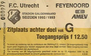 Toegangskaart FC Utrecht – Feyenoord