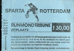 Toegangskaart Sparta Rotterdam – Feyenoord