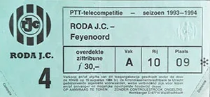 Toegangskaart Roda JC – Feyenoord