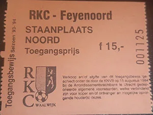 Toegangskaart RKC Waalwijk – Feyenoord