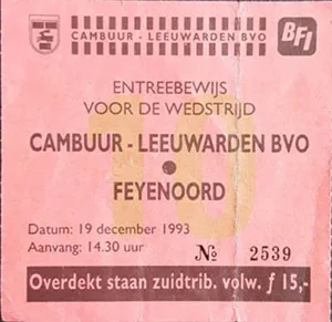 Toegangskaart Cambuur – Feyenoord