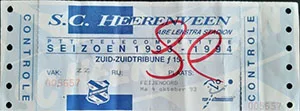 Toegangskaart sc Heerenveen – Feyenoord
