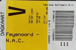 Toegangskaart Feyenoord – NAC Breda