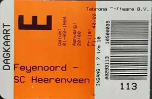 Toegangskaart Feyenoord – sc Heerenveen