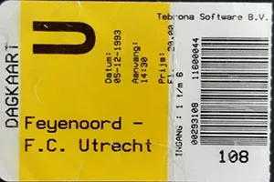 Toegangskaart Feyenoord – FC Utrecht