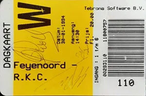 Toegangskaart Feyenoord – RKC Waalwijk