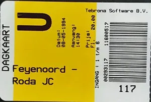 Toegangskaart Feyenoord – Roda JC
