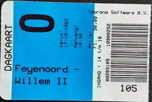 Toegangskaart Feyenoord – Willem II