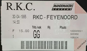 Toegangskaart RKC Waalwijk – Feyenoord
