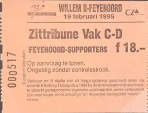 Toegangskaart Willem II – Feyenoord