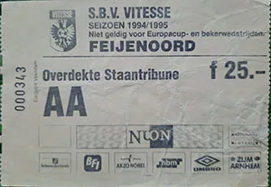Toegangskaart Vitesse – Feyenoord