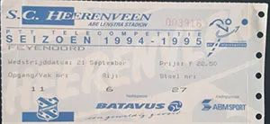 Toegangskaart sc Heerenveen – Feyenoord