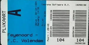 Toegangskaart Feyenoord – FC Volendam