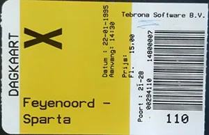 Toegangskaart Feyenoord – Sparta Rotterdam