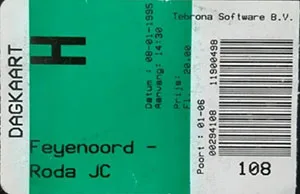 Toegangskaart Feyenoord – Roda JC