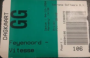 Toegangskaart Feyenoord – Vitesse