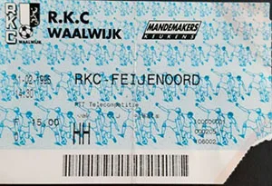 Toegangskaart RKC Waalwijk – Feyenoord