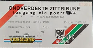 Toegangskaart SC NEC – Feyenoord